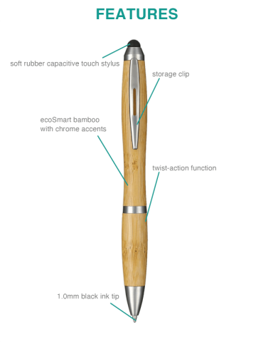 Bamboo Nash Stylus Pen