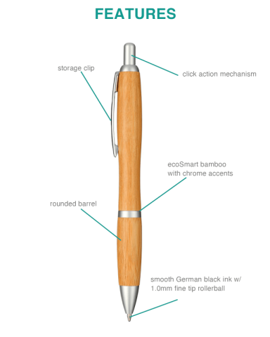 Bamboo Nash Ballpoint Pen