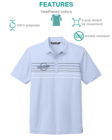 Coto Performance Chest Stripe Polo by TravisMathew®