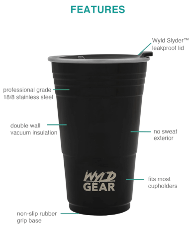 16 oz. Stainless Insulated Party Cup by Wyld Gear
