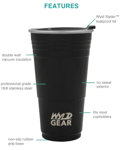 24 oz. Stainless Insulated Party Cup by Wyld Gear