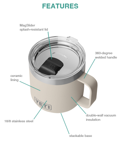 14 oz. Stackable Mug with DuraSip™ Ceramic Lining by YETI®