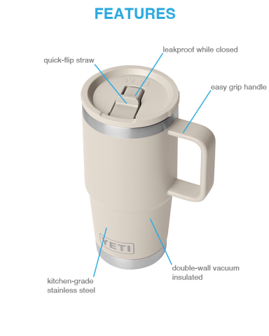 20 oz. Rambler® Travel Straw Mug by YETI®