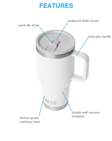 30 oz. Rambler® Travel Straw Mug by YETI®