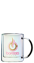 12 oz. Double Wall Glass Insulated Iridescent Coffee Mug by Asobu®