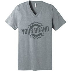 Unisex Heather CVC V-Neck Tee by BELLA+CANVAS®