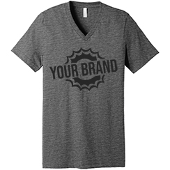 Unisex Textured Jersey V-Neck Tee by BELLA+CANVAS®