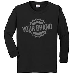 Youth Heavy Cotton™ 100% Cotton Long Sleeve T-Shirt by Gildan®