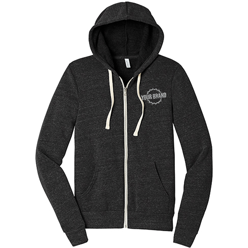 Unisex Triblend Sponge Fleece Full-Zip Hoodie by BELLA+CANVAS®
