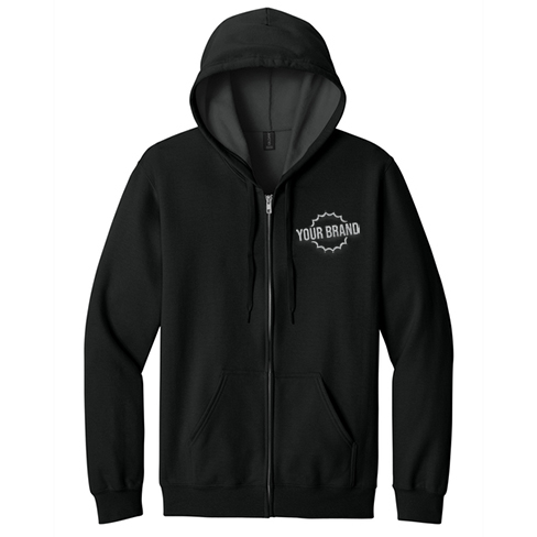 Softstyle® Midweight Fleece Full-Zip Hooded Sweatshirt by Gildan®
