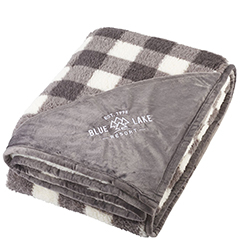 Double Sided Plaid Sherpa Blanket by Field & Co.®
