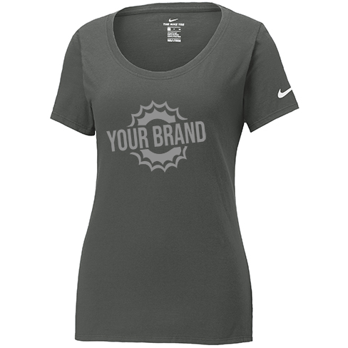 Ladies Dri-FIT Cotton-Poly Scoop Neck Tee by Nike®