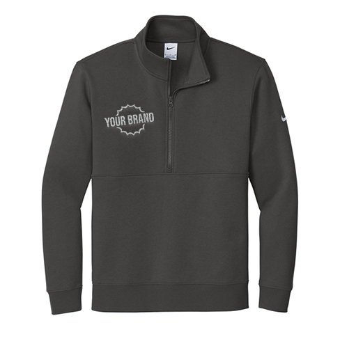 Club Fleece Sleeve Swoosh 1/2-Zip by Nike®