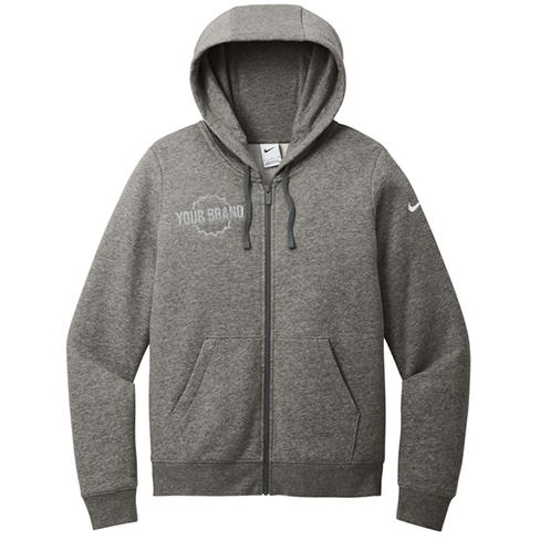 Women's Club Fleece Sleeve Swoosh Full-Zip Hoodie by Nike®