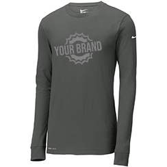 Dri-FIT Cotton/Poly Long Sleeve Tee by Nike