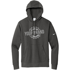 Club Fleece Sleeve Swoosh Pullover Hoodie by Nike