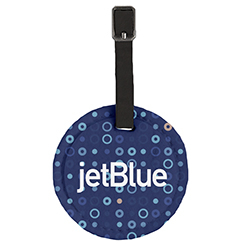 Hayes Recycled Dye-Sublimated Felt Round Luggage Tag