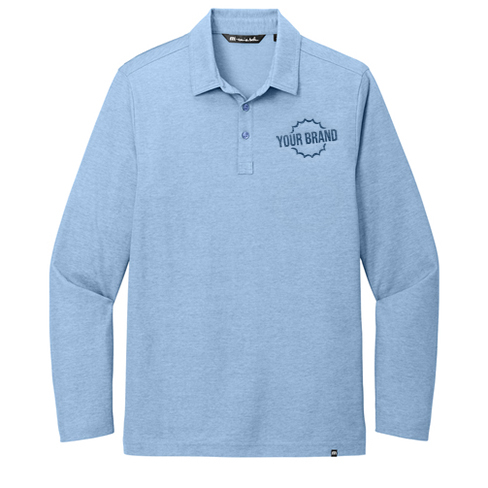 Oceanside Heather Long Sleeve Polo by TravisMathew®